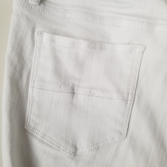 New York & Co. Soho Jeans White Ankle Leggings, Size 8 - Picture 9 of 10
